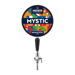 Chadlington Brewery Mystic session NEIPA (4.5%) — keg tap badge
